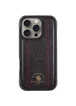 Кожаный чехол Polo Santa Barbara Barton для Apple iPhone 16 Pro Max (6.9") Black / Red