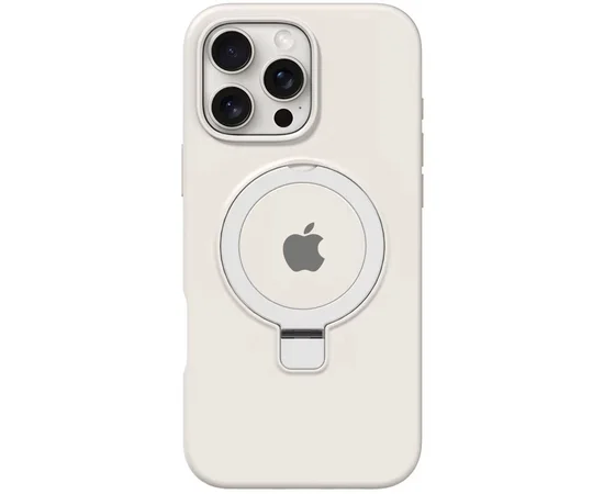 Чохол Silicone Case Full Protective with Ring для Apple iPhone 16 Pro Max (6.9") White
