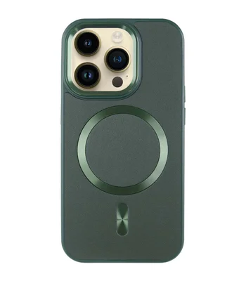 Шкіряний чохол SnapCase with MagSafe для Apple iPhone 16 Pro Max (6.9") Green