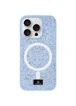 TPU чехол Bling World Rock Diamond with MagSafe для Apple iPhone 16 Pro Max (6.9") Light blue
