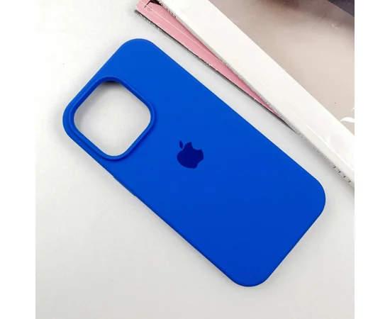 Чохол Silicone Case Full Protective (AA) для Apple iPhone 16 Pro Max (6.9") Синій / Capri Blue