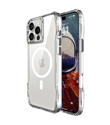 Чехол TPU Space Octagon with MagSafe для Apple iPhone 16 Pro Max (6.9") Clear