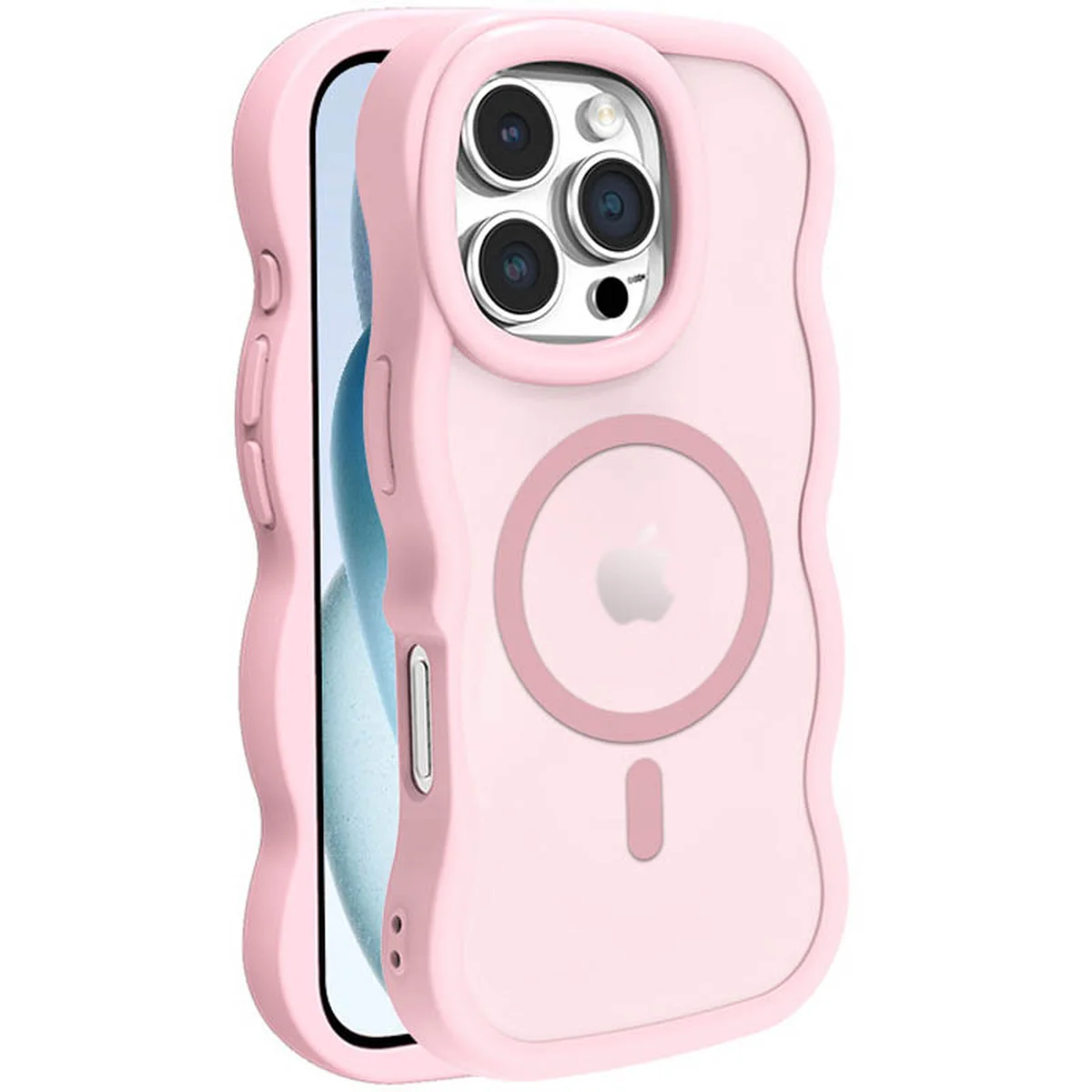 Чехол TPU+PC Undine with MagSafe для Apple iPhone 16 Pro Max (6.9") Pink
