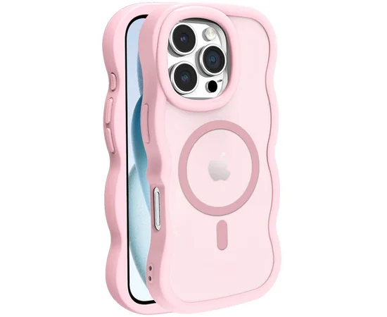 Чехол TPU+PC Undine with MagSafe для Apple iPhone 16 Pro Max (6.9") Pink