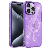 Чехол TPU Eclipse Sparkle (MagFit) для Apple iPhone 16 Pro Max (6.9") Purple