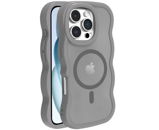 Чехол TPU+PC Undine with MagSafe для Apple iPhone 16 Pro Max (6.9") Grey
