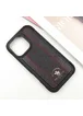 Кожаный чехол Polo Santa Barbara Barton для Apple iPhone 16 Pro Max (6.9") Black / Red