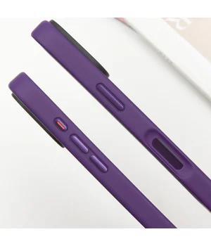 TPU+PC чехол Metal Buttons для Apple iPhone 16 Pro Max (6.9") Темно-Фиолетовый
