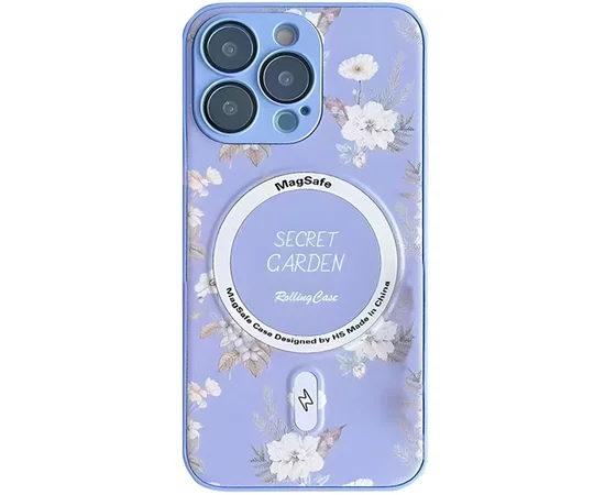 TPU+PC чехол Secret Garden with MagSafe для Apple iPhone 16 Pro Max (6.9") Lilac