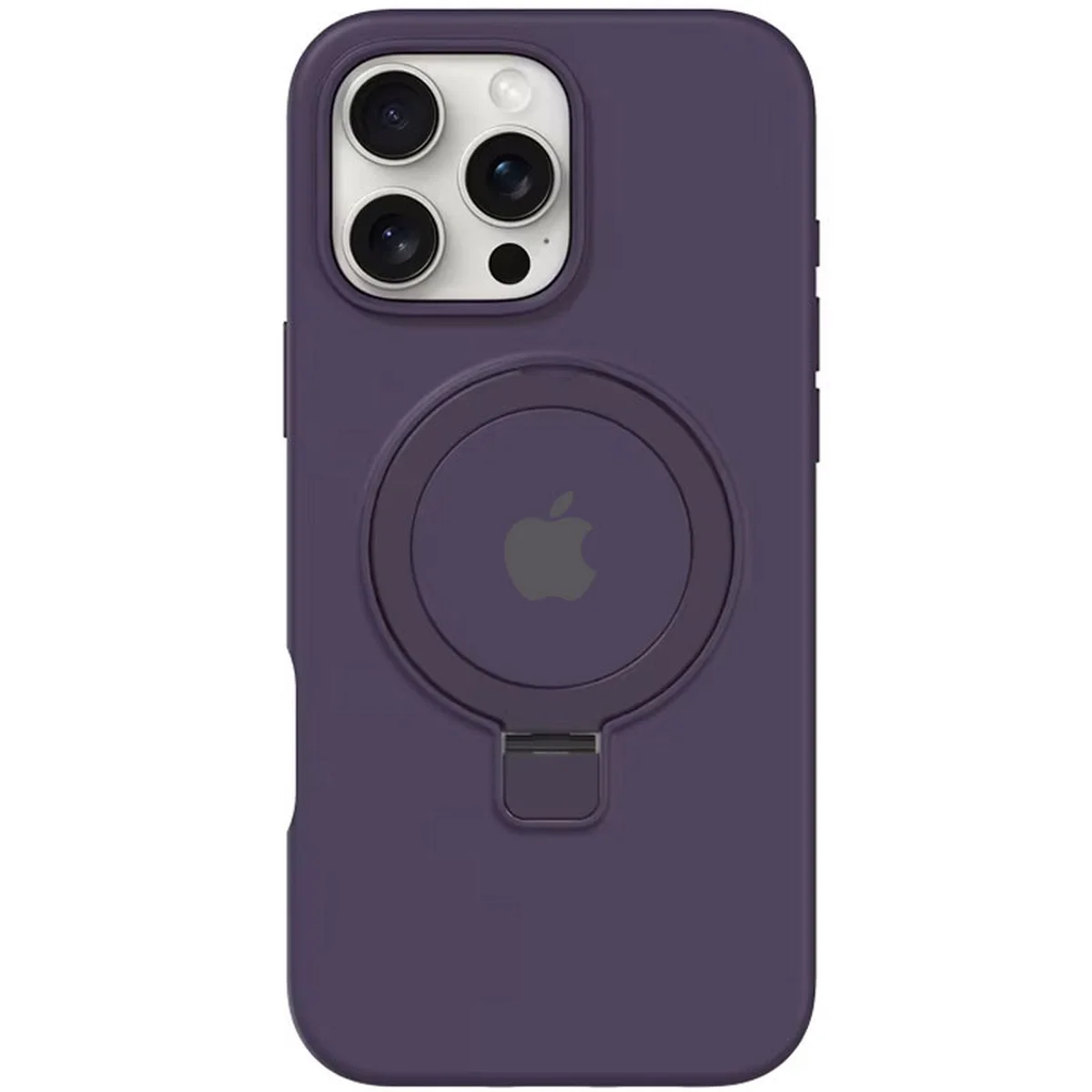 Чехол Silicone Case Full Protective with Ring для Apple iPhone 16 Pro Max (6.9") Purple
