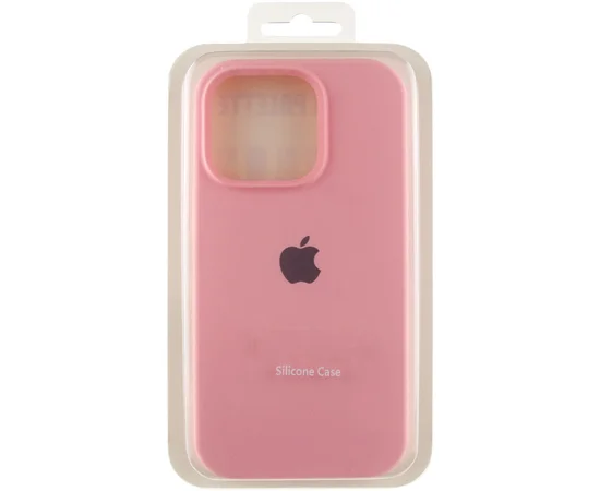 Чехол Silicone Case Full Protective (AA) для Apple iPhone 16 Pro Max (6.9") Розовый / Light pink