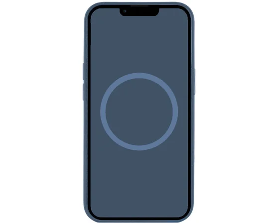 Чехол Silicone case (AAA) full with Magsafe and Animation для Apple iPhone 16 Pro Max (6.9") Denim