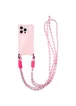 Чехол TPU CrossBody with straps для Apple iPhone 16 Pro Max (6.9") Pink