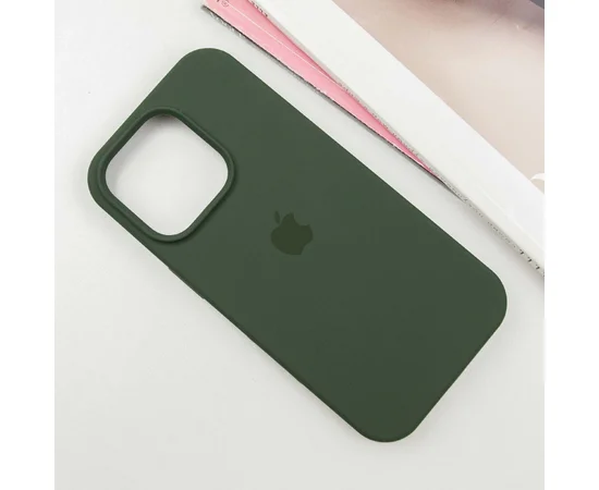Чехол Silicone Case Full Protective (AA) для Apple iPhone 16 Pro Max (6.9") Зеленый / Cyprus Green