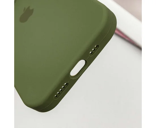 Чехол Silicone Case Full Protective (AA) для Apple iPhone 16 Pro Max (6.9") Зеленый / Dark Olive