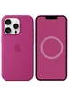 Чехол Silicone case (AAA) full with Magsafe and Animation для Apple iPhone 16 Pro Max (6.9") Fuchsia