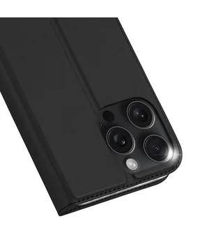 Чохол-книжка Dux Ducis з кишенею для візиток для Apple iPhone 16 Pro Max (6.9") Чорний