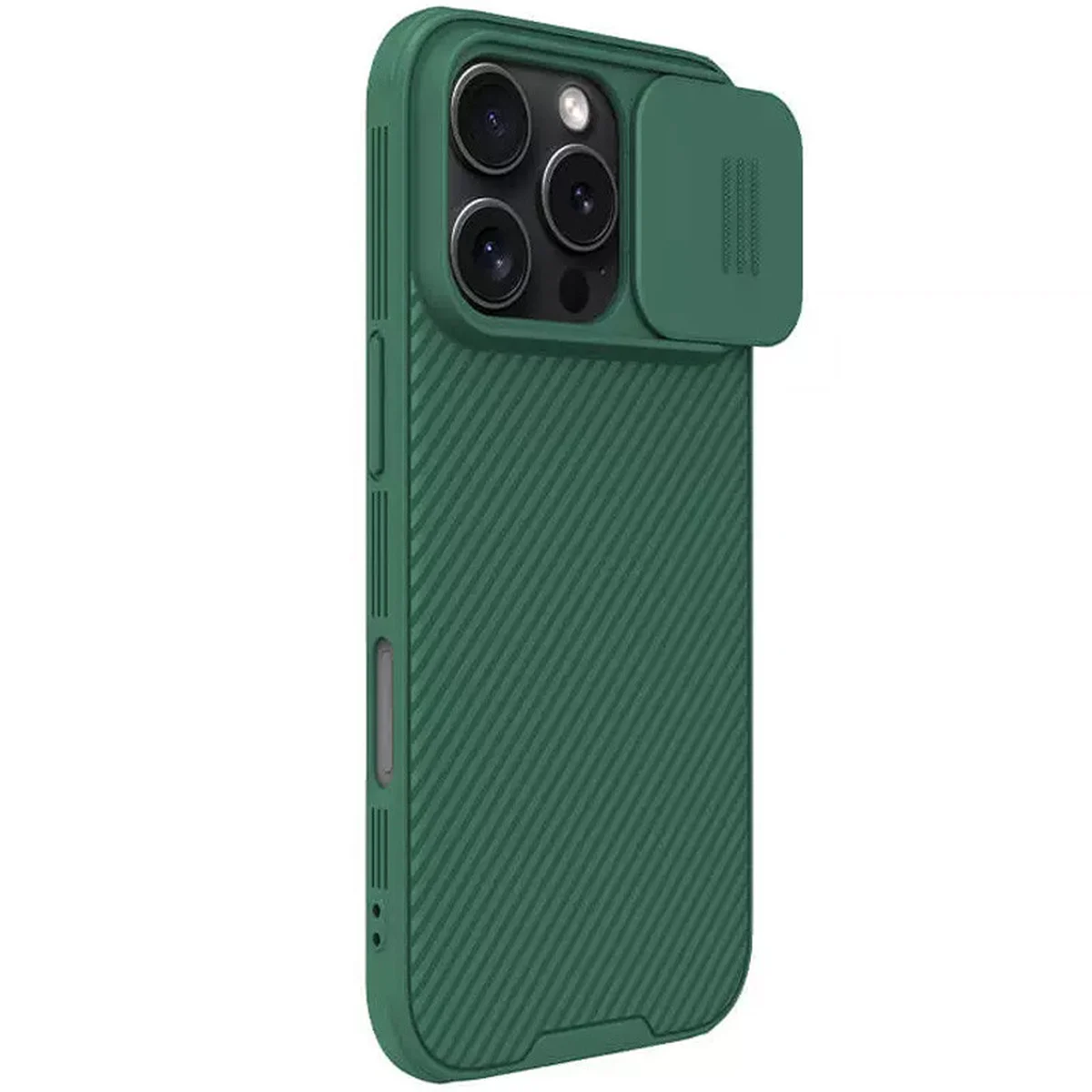 Карбоновая накладка Nillkin CamShield Pro Magnetic для Apple iPhone 16 Pro Max (6.9") Deep Green