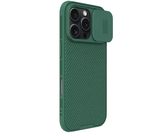 Карбонова накладка Nillkin CamShield Pro Magnetic для Apple iPhone 16 Pro Max (6.9") Deep Green