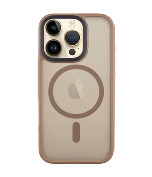 TPU+PC чехол Metal Buttons with MagSafe для Apple iPhone 16 Pro Max (6.9") Золотой