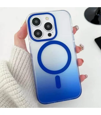 Чехол TPU+PC Phantom with MagSafe для Apple iPhone 16 Pro Max (6.9") Blue