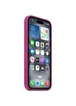 Чехол Silicone case (AAA) full with Magsafe and Animation для Apple iPhone 16 Pro Max (6.9") Fuchsia