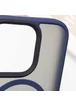 TPU+PC чохол Metal Buttons with MagSafe для Apple iPhone 16 Pro Max (6.9") Синій
