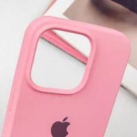 Чехол Silicone Case Full Protective (AA) для Apple iPhone 16 Pro Max (6.9") Розовый / Light pink