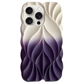 TPU чохол Leaf для Apple iPhone 16 Pro Max (6.9") White / Purple