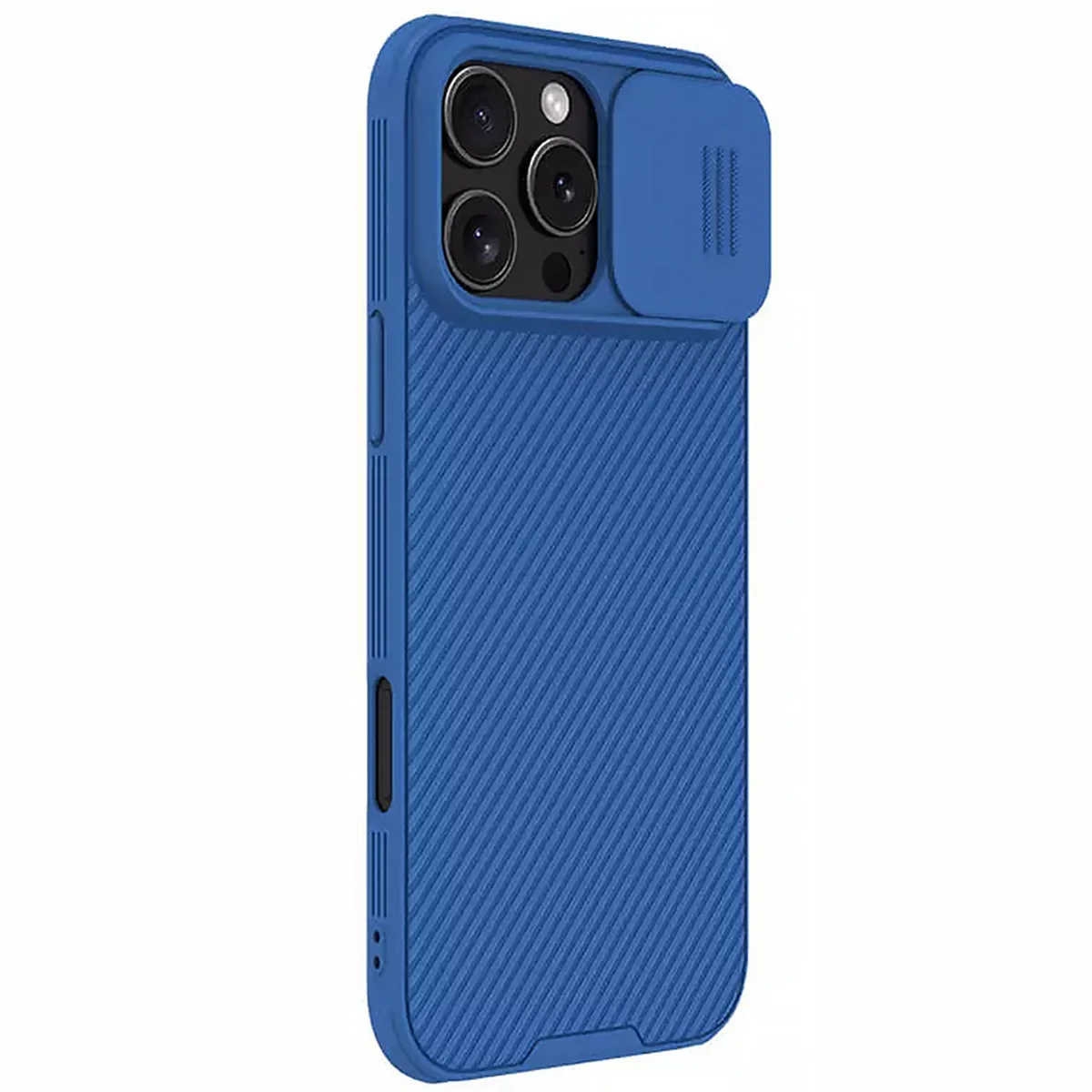 Карбоновая накладка Nillkin CamShield Pro Magnetic для Apple iPhone 16 Pro Max (6.9") Blue