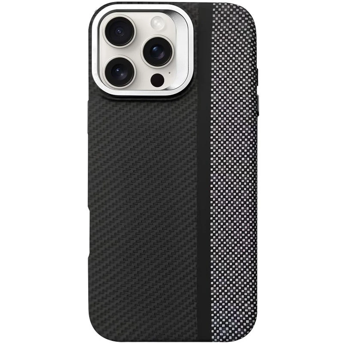 TPU чохол Pixel Craft with MagSafe для Apple iPhone 16 Pro Max (6.9") Carbon Line
