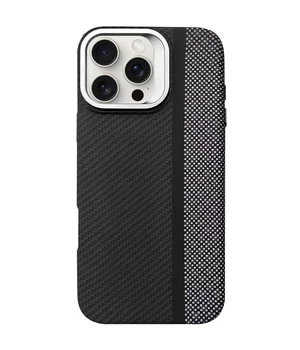 TPU чехол Pixel Craft with MagSafe для Apple iPhone 16 Pro Max (6.9") Carbon Line