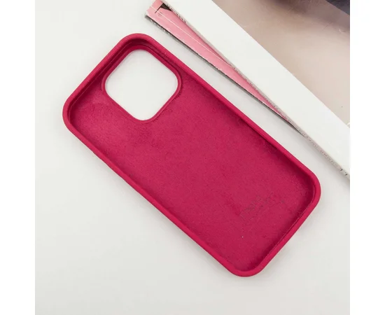 Чохол Silicone Case Full Protective (AA) Apple iPhone 16 Pro Max (6.9") Червоний / Rose Red