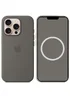 Чохол Silicone case (AAA) with Magsafe and Animation (button) для Apple iPhone 16 Pro Max (6.9") Stone Grey