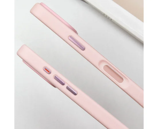 TPU+PC чехол Metal Buttons для Apple iPhone 16 Pro Max (6.9") Розовый