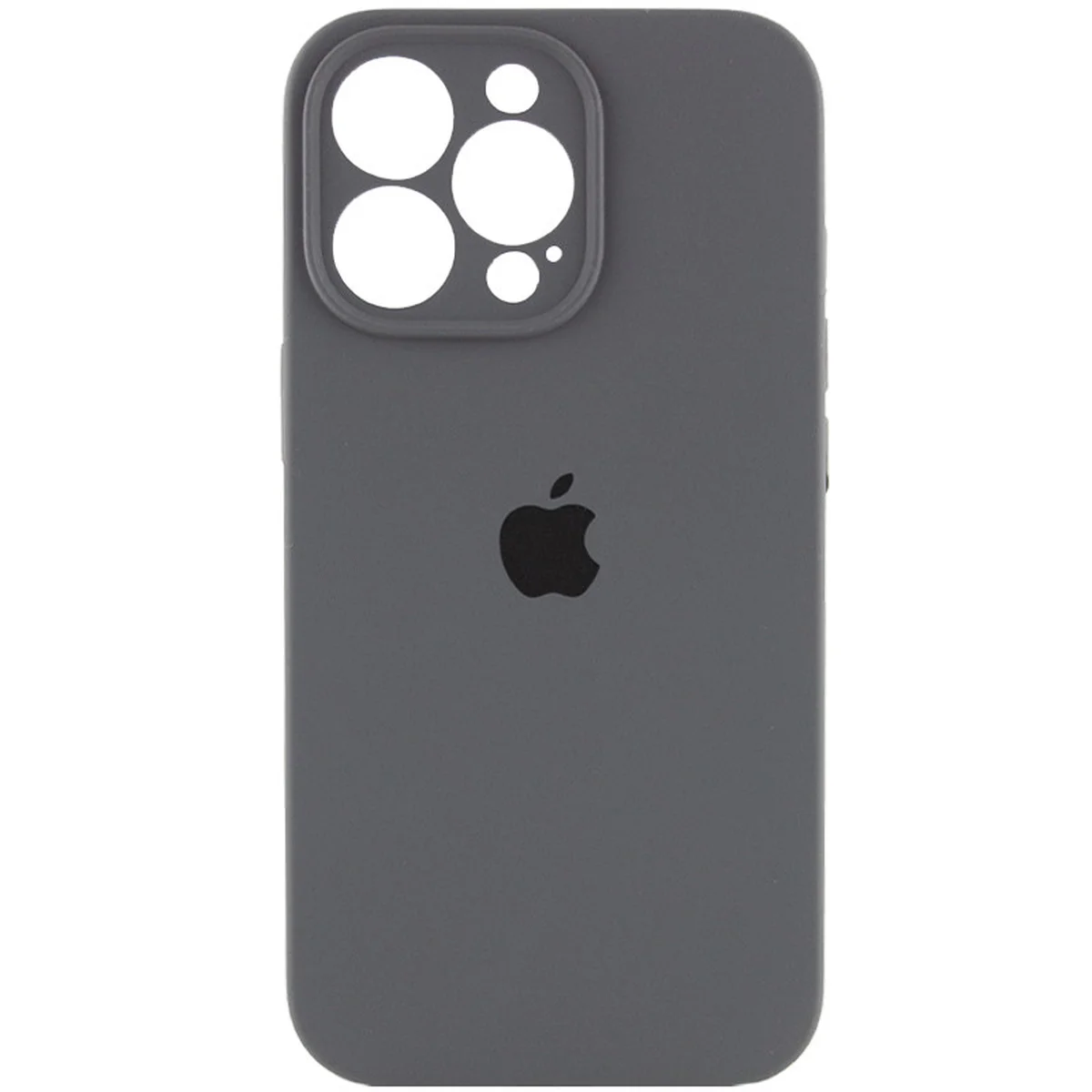 Чехол Silicone Case Full Camera Protective (AA) для Apple iPhone 16 Pro Max (6.9") Серый / Dark Gray