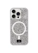TPU чехол Bling World Rock Diamond with MagSafe для Apple iPhone 16 Pro Max (6.9") Silver