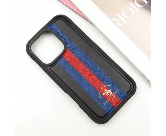 Шкіряний чохол Polo Santa Barbara Barton для Apple iPhone 16 Pro Max (6.9") Black / Navy