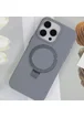 Чохол Silicone Case Full Protective NO LOGO with Ring для Apple iPhone 16 Pro Max (6.9") Grey