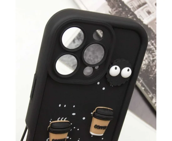 Чехол TPU Toys Case для Apple iPhone 16 Pro Max (6.9") Black / Always Happy