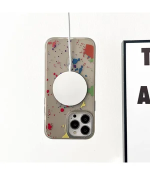 Чехол TPU+PC Flush with MagSafe для Apple iPhone 16 Pro Max (6.9") Titanium grey