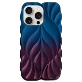 TPU чехол Leaf для Apple iPhone 16 Pro Max (6.9") Navy Blue / Plum