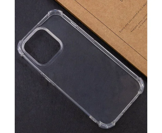 TPU чехол GETMAN Ease logo усиленные углы для Apple iPhone 16 Pro Max (6.9") Бесцветный (прозрачный)