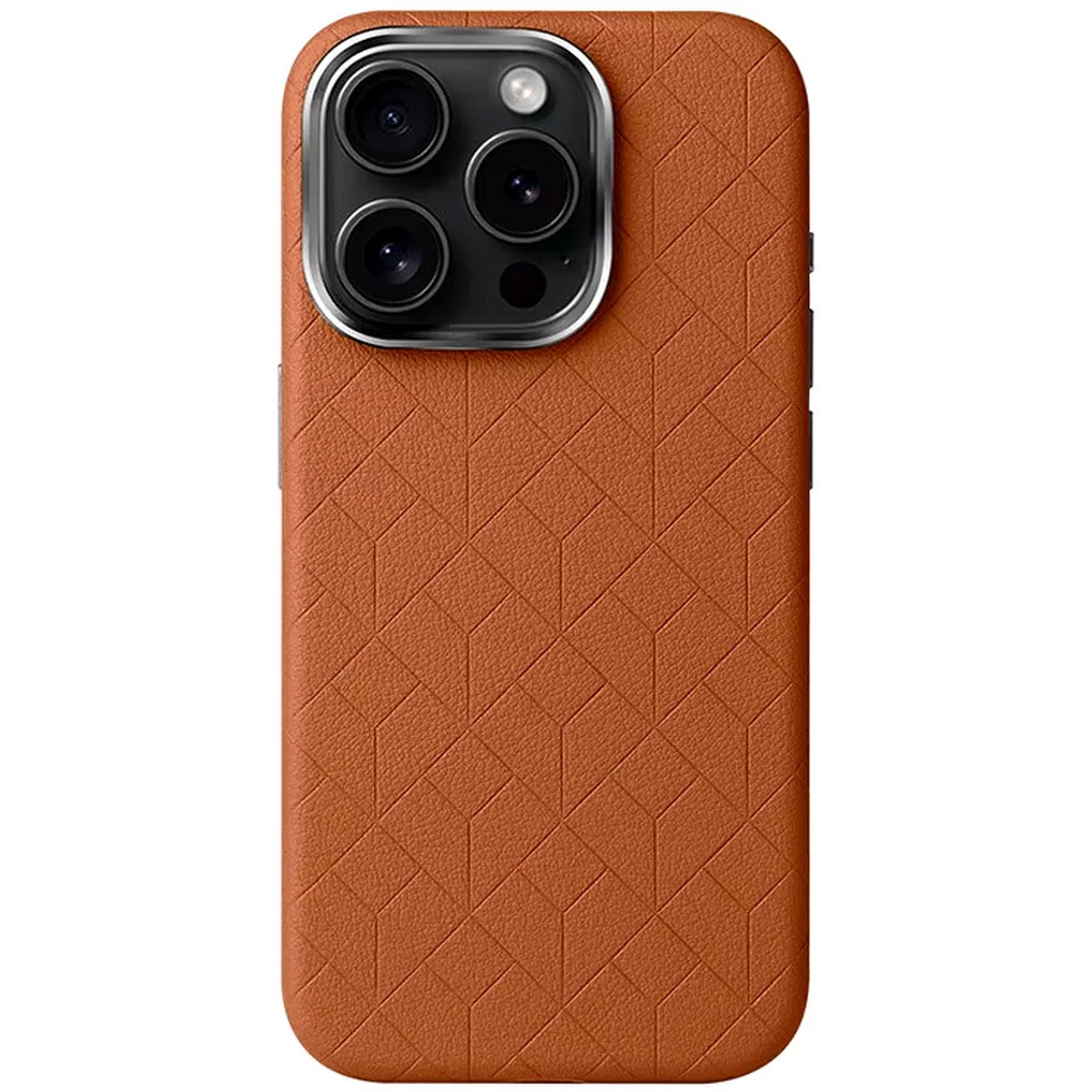 Шкіряний чохол Carved with MagSafe для Apple iPhone 16 Pro Max (6.9") Orange