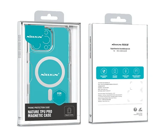 TPU чохол Nillkin Nature Pro Magnetic для Apple iPhone 16 Pro Max (6.9") Безбарвний (прозорий)