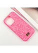 TPU чехол Bling World Rock Diamond для Apple iPhone 16 Pro Max (6.9") Ярко-розовый 
