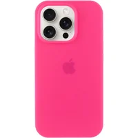 Чехол Silicone Case Full Protective (AA) для Apple iPhone 16 Pro Max (6.9") Розовый / Barbie pink