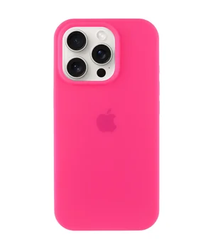Чехол Silicone Case Full Protective (AA) для Apple iPhone 16 Pro Max (6.9") Розовый / Barbie pink