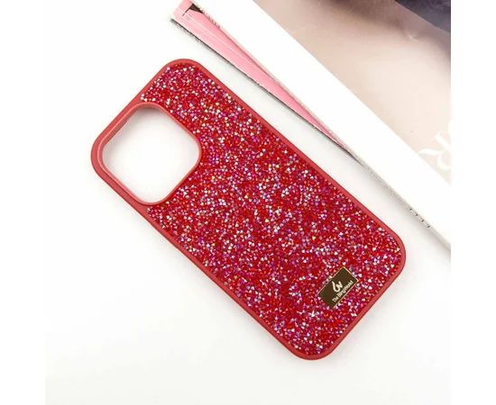TPU чехол Bling World Rock Diamond для Apple iPhone 16 Pro Max (6.9") Красный