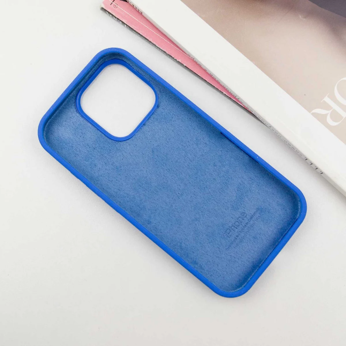 Чехол Silicone Case Full Protective (AA) для Apple iPhone 16 Pro Max (6.9") Синий / Capri Blue